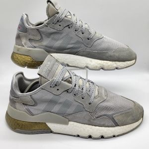 Adidas FW5335 Nite Jogger Sneakers Casual Gray & Gold Low Top Shoes Men's 11.5
